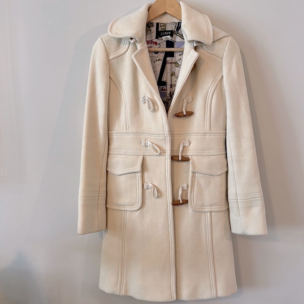 J. Crew women’s wool dress toggle jacket
